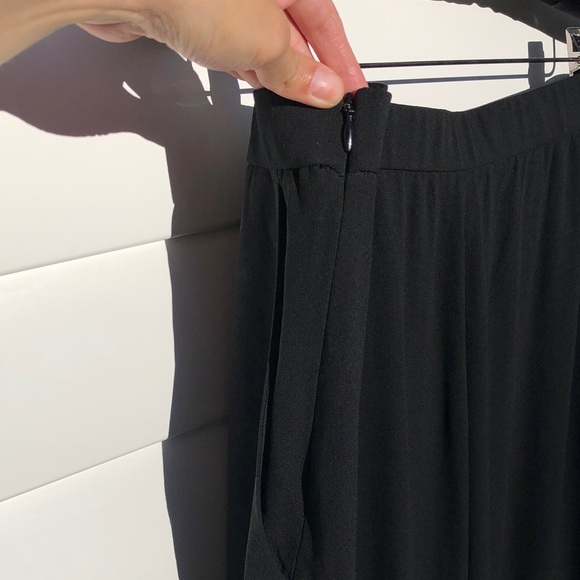 Eileen Fisher Black Wide Leg Trousers - Picture 5 of 10